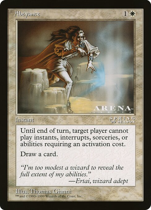 Abeyance (Rare)