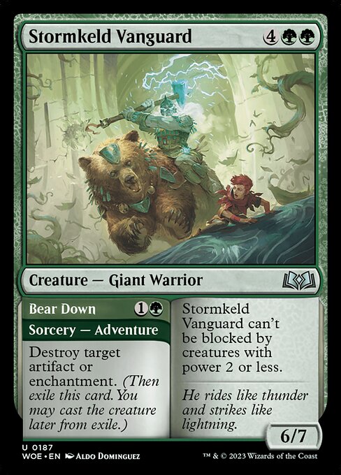Stormkeld Vanguard // Bear Down (Uncommon)