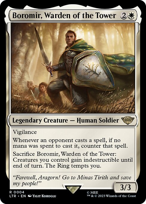 Boromir, Warden of the Tower (Rare)