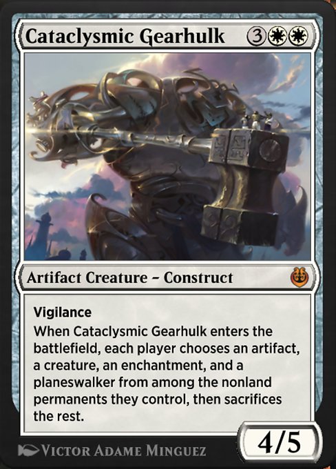 Cataclysmic Gearhulk #12 – Kaladesh Remastered Cataclysmic Gearhulk from Kaladesh Remastered (Mythic)