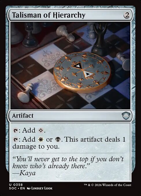 Talisman of Hierarchy (Uncommon)