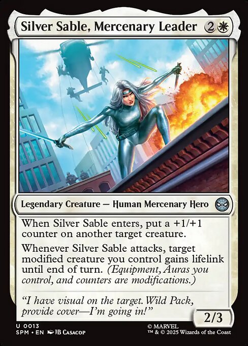Silver Sable, Mercenary Leader (Uncommon)