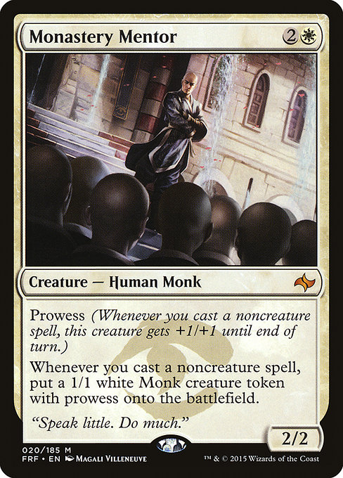 Monastery Mentor from Fate Reforged (Mythic)
