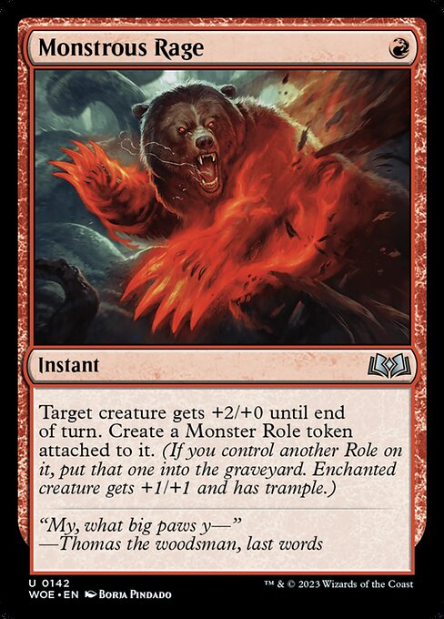 Monstrous Rage (Uncommon)