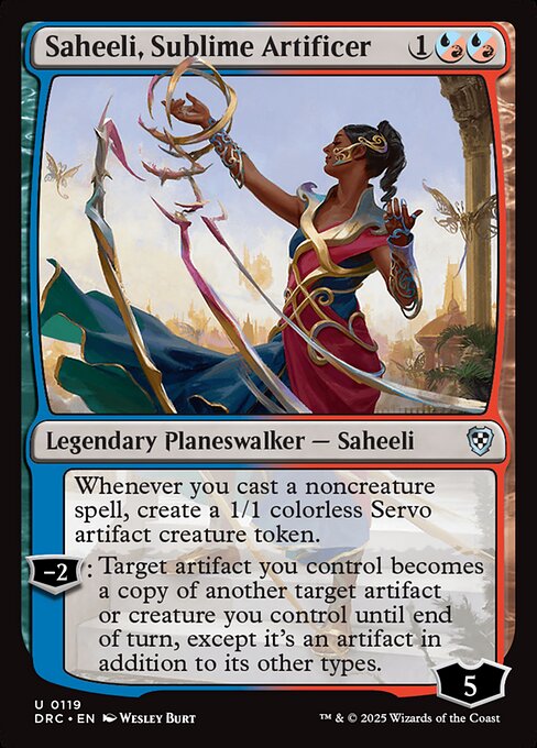 Saheeli, Sublime Artificer (Uncommon)