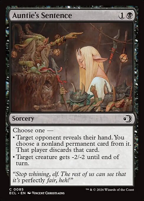 Auntie's Sentence (Common)