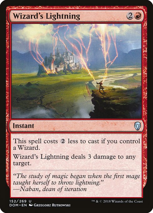 Wizard's Lightning (Uncommon)