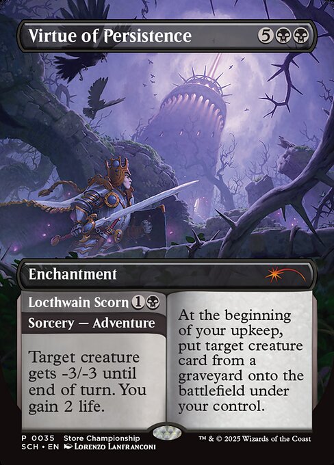 Virtue of Persistence // Locthwain Scorn (Mythic)