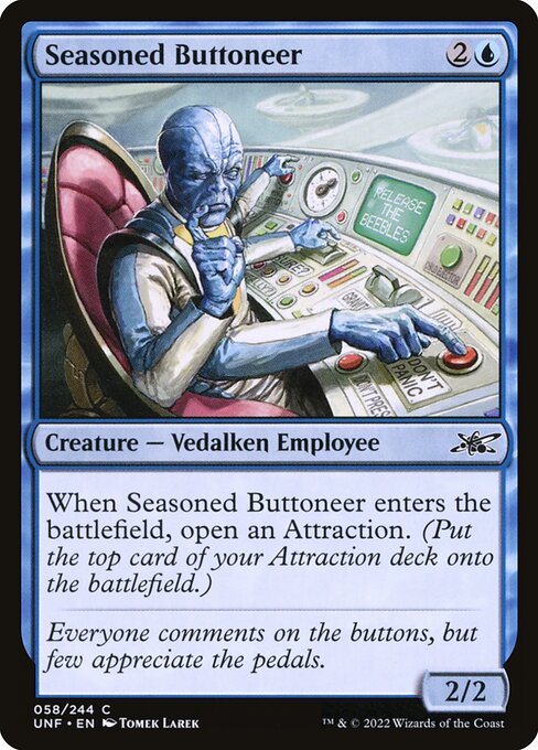 Seasoned Buttoneer from Unfinity (Common)