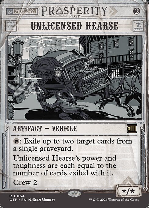Unlicensed Hearse (Rare)